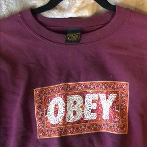 Obey crew neck sweater